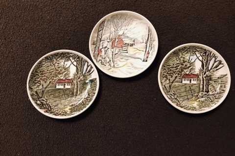 Johnson Brothers Friendly Village Coasters or Butter Pats – The Woodlands Texas Home Accessories..