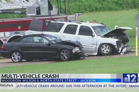 Multi-vehicle crash in Jackson