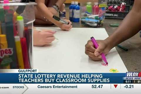 State lottery revenue helping teachers buy classroom supplies