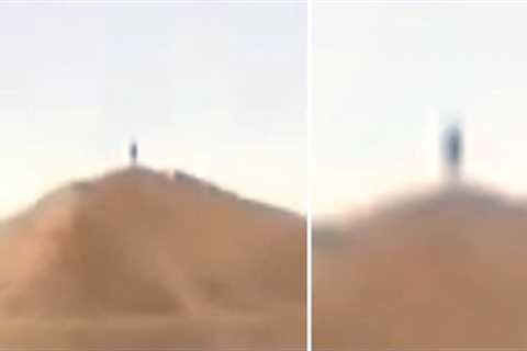 This Man's Dash Cam Accidentally Captured Something Big Walking On Top Of This Old Mountain