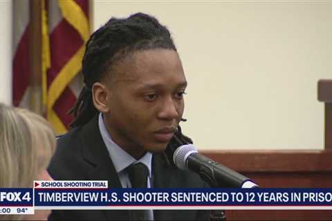 Convicted shooter sentenced to 12 years in prison