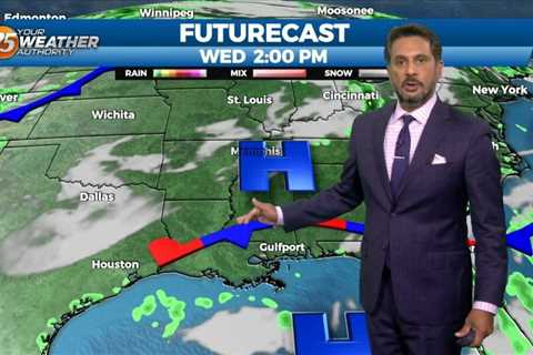 7/25 – The Chief’s “Less Humid Pattern” Tuesday Morning Forecast