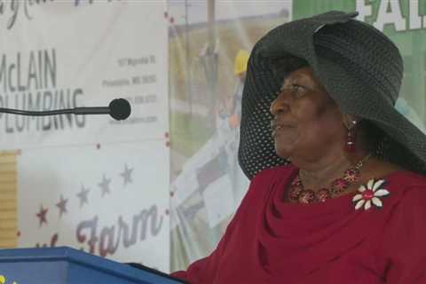 Candidate for Treasurer, Addie Lee Green, speaks at 2023 Neshoba County Fair