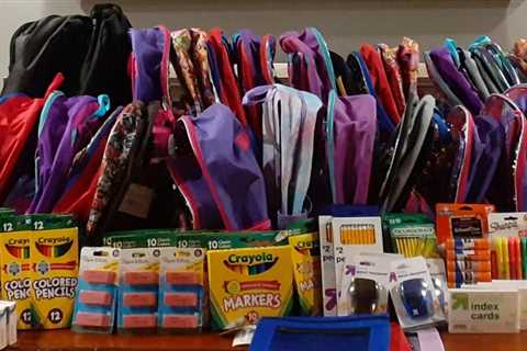 Book bags donated to Hinds County School District