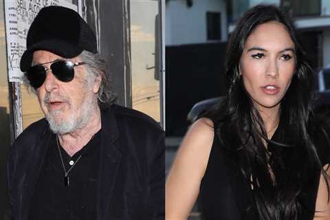 Al Pacino & Girlfriend Noor Alfallah Step Out on Date Night in Santa Monica | Al Pacino, Noor..