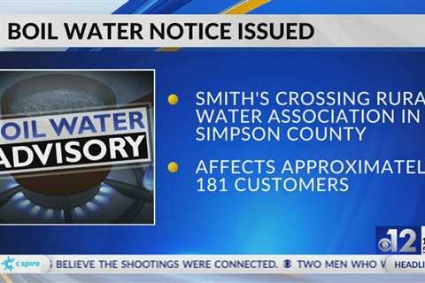 Nearly 200 Simpson County customers under boil water notice