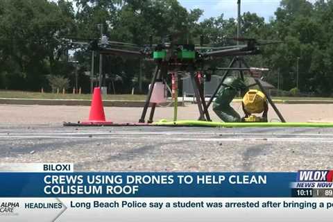 Innovative drone tech helps clean Mississippi Coliseum