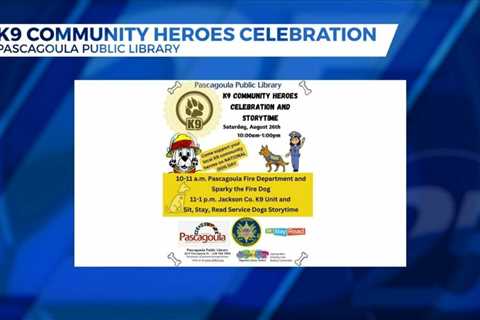 Pascagoula Public Library holding K9 Community Heroes Celebration