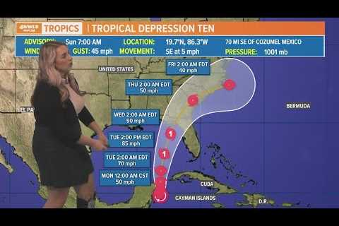 10 am tropical update: TS Idalia could form today