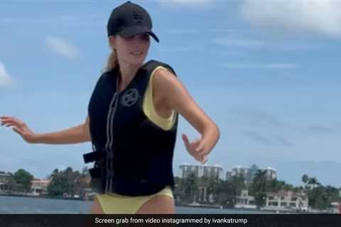 Donald Trump’s Daughter Ivanka Shows Off Her Surfing Skills At Miami Beach