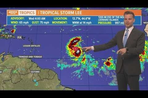 Wednesday morning tropical update: Lee expected to become strong Category 4