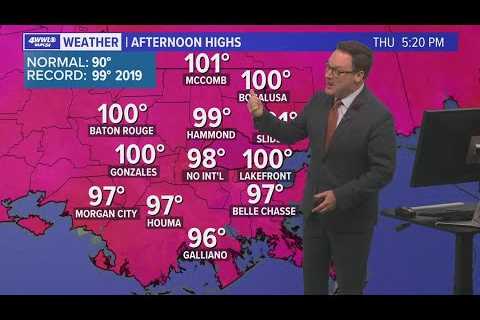 Weather: Afternoon and evening storms, near record heat!