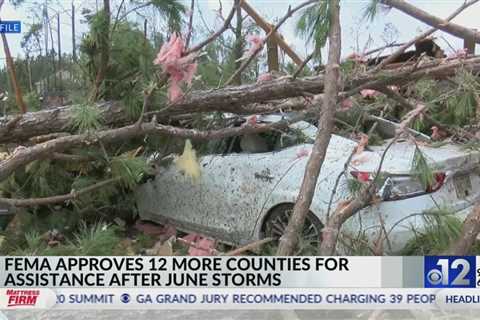 FEMA approves 12 Mississippi counties for assistance after June storms