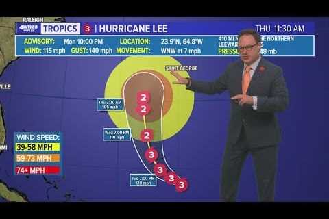 Monday evening Tropical update: Hurricane Lee expected to weaken; warm week expected in New Orleans