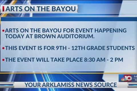 NBC 10 News Today: ULM to host its annual “Arts on the Bayou” event on September 13th