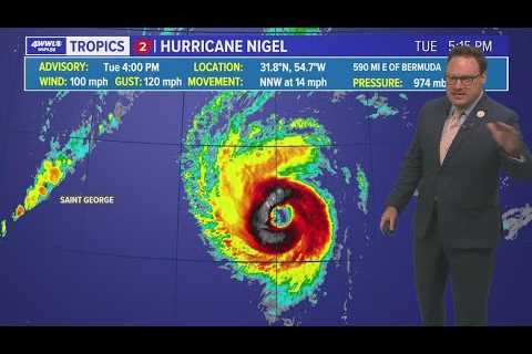 Tropical Update: Nigel no threat to land