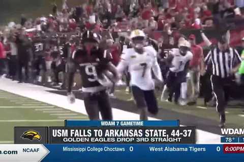 Late-game lapses send USM to 44-37 defeat at Arkansas State