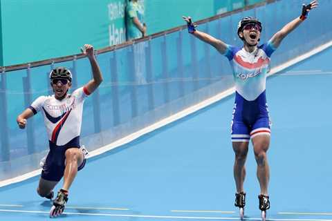 Early celebration costs South Korean roller-skaters gold by 0.01 seconds at Asian Games