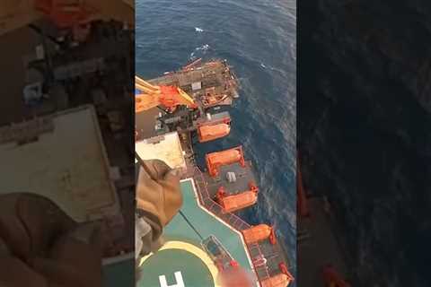 Watch: Coast Guard medevac man offshore near Grand Isle