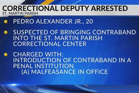 St. Martin Parish correctional officer arrested