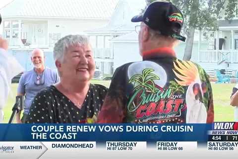 Couple renews vows on 50th anniversary during Cruisin’ the Coast