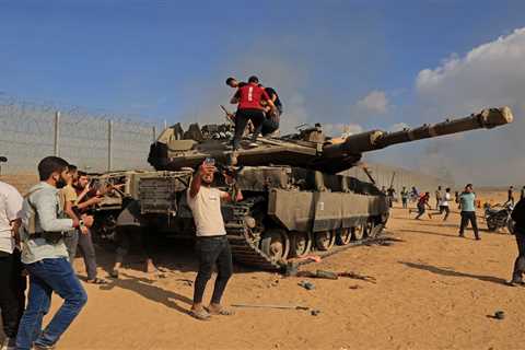 Palestinian fighters captured an Israeli tank and IDF soldiers amid unprecedented wave of attacks,..