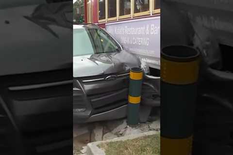 A streetcar and SUV crashed into each other on Canal Street.