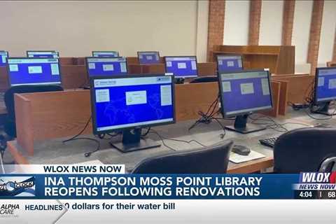 Ina Thompson Moss Point Library reopening with a brand new look