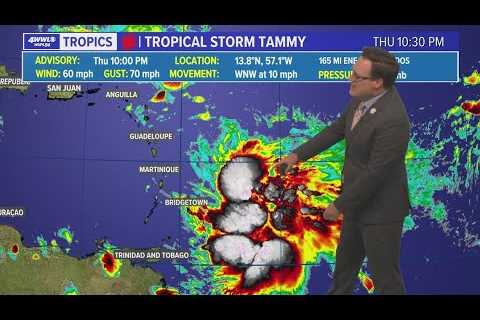 Thursday night tropical update: Eye on Norma and watching Tammy