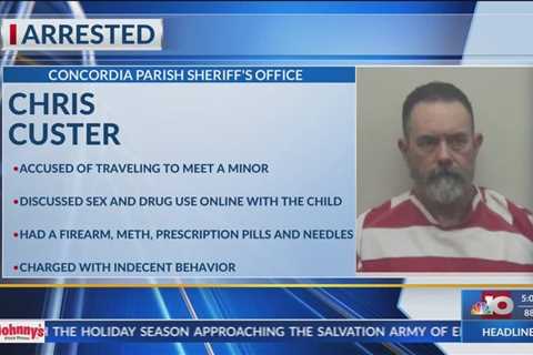 Man accused of traveling to meet minor with narcotics and firearm in his possession; arrested