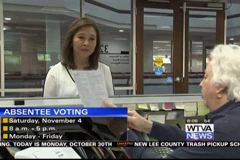 Deadline for in-person absentee voting in Mississippi is Nov. 4