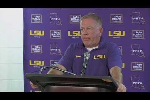 LSU coach Brian Kelly on Jayden Daniels’ injury, loss to Alabama