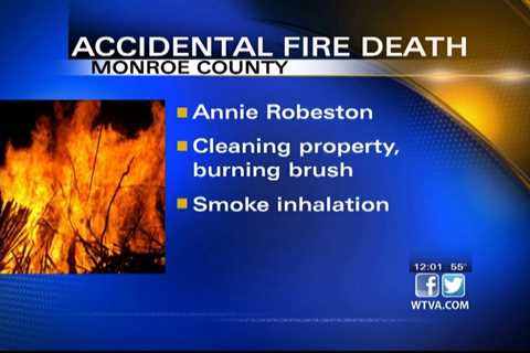 Elderly woman died from smoke in Monroe County