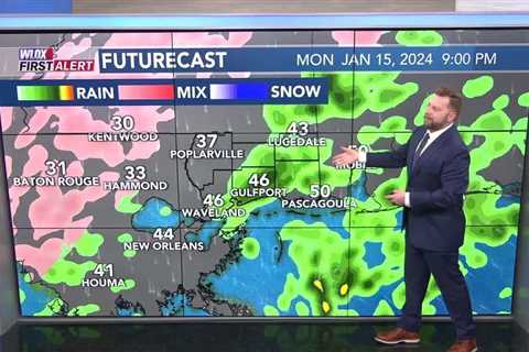 Arctic blast Monday night (January 14, 2024)