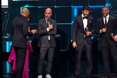 Pep Guardiola has room in stitches as he drops expletive at FIFA Best Awards in response to awkward ..