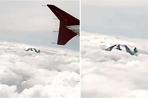 This Man Just Accidentally Captured Something Massive Rising Out Of The Clouds