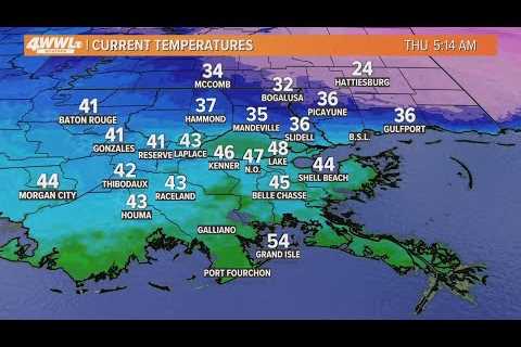 New Orleans weather: A few showers today, then a colder weekend