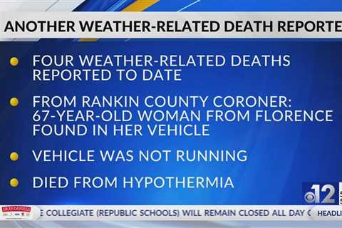 Coroner: Rankin County woman dies from hypothermia