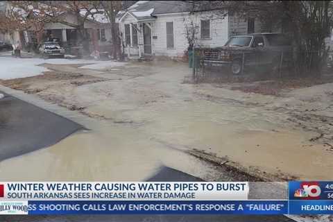 Winter weather causing water pipes to burst in South Arkansas