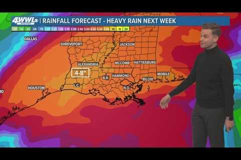 Final freeze tonight, heavy rain possible next week