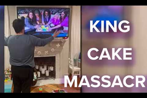 ESPN crew butchers King Cake on live TV