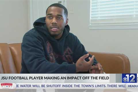 JSU football player makes an impact off the field