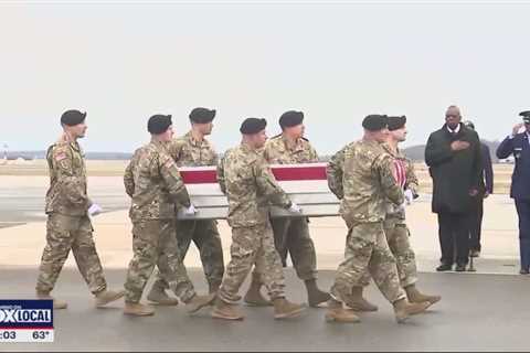 Biden attends dignified transfer of 3 US troops killed in Jordan drone attack