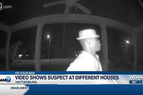 Video shows Hattiesburg suspect at different houses