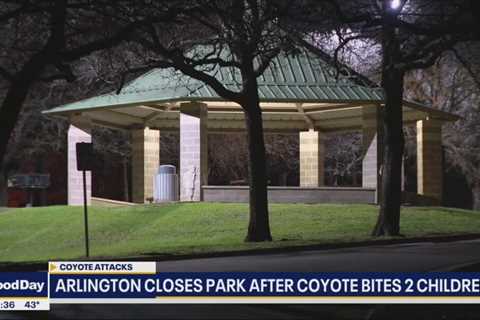 Arlington park closed after coyote bites 2 children