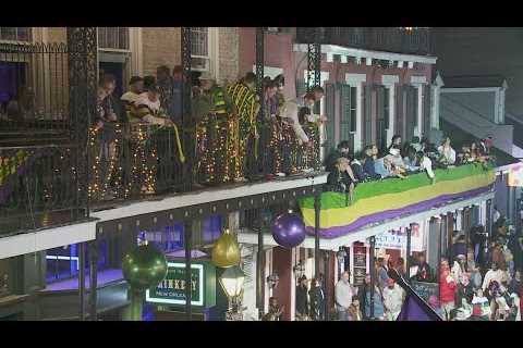 Party still going on Bourbon Street as Mardi Gras comes to a close