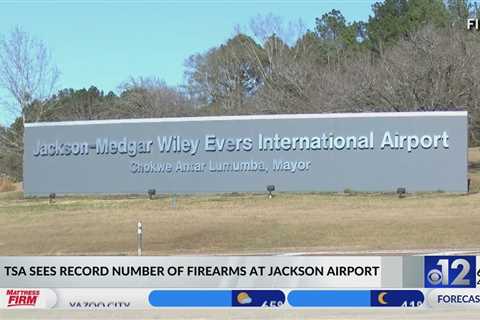 Jackson airport sees record number of firearms brought to TSA checkpoints