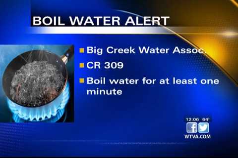 Boil water notice issued by Big Creek Association