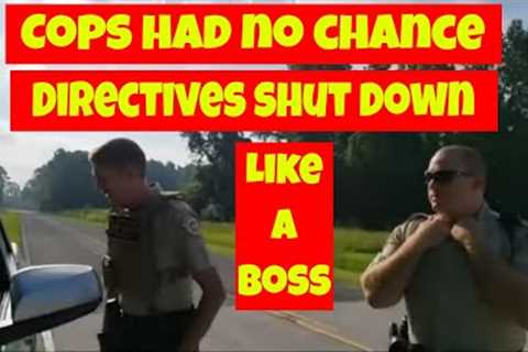 🔵Cops had no chance! Directives shut down like a boss. 1st amendment audit🔴