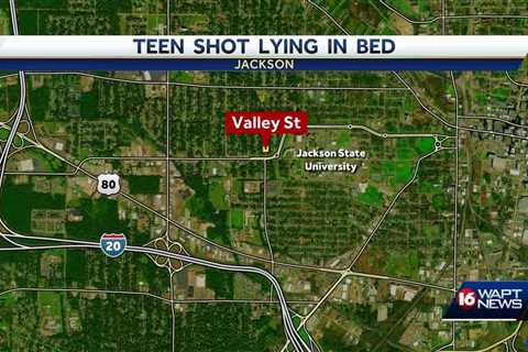 2 in custody after teen shot while lying in bed